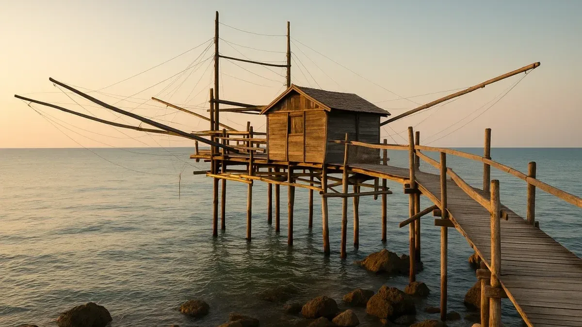 La pesca con i casoni nella laguna di Caorle: storia e paesaggio